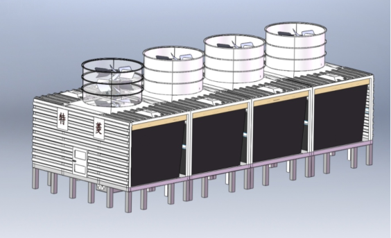 超静音冷却塔安装